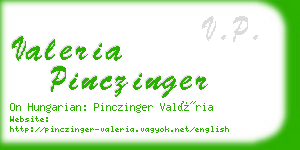 valeria pinczinger business card